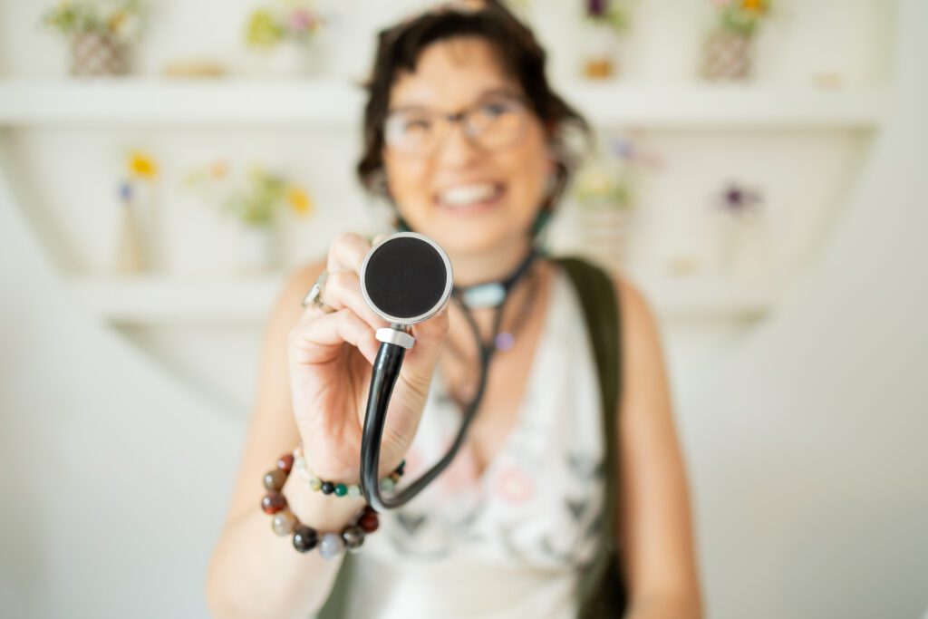 stethoscope detail representing healthcare brand photography
