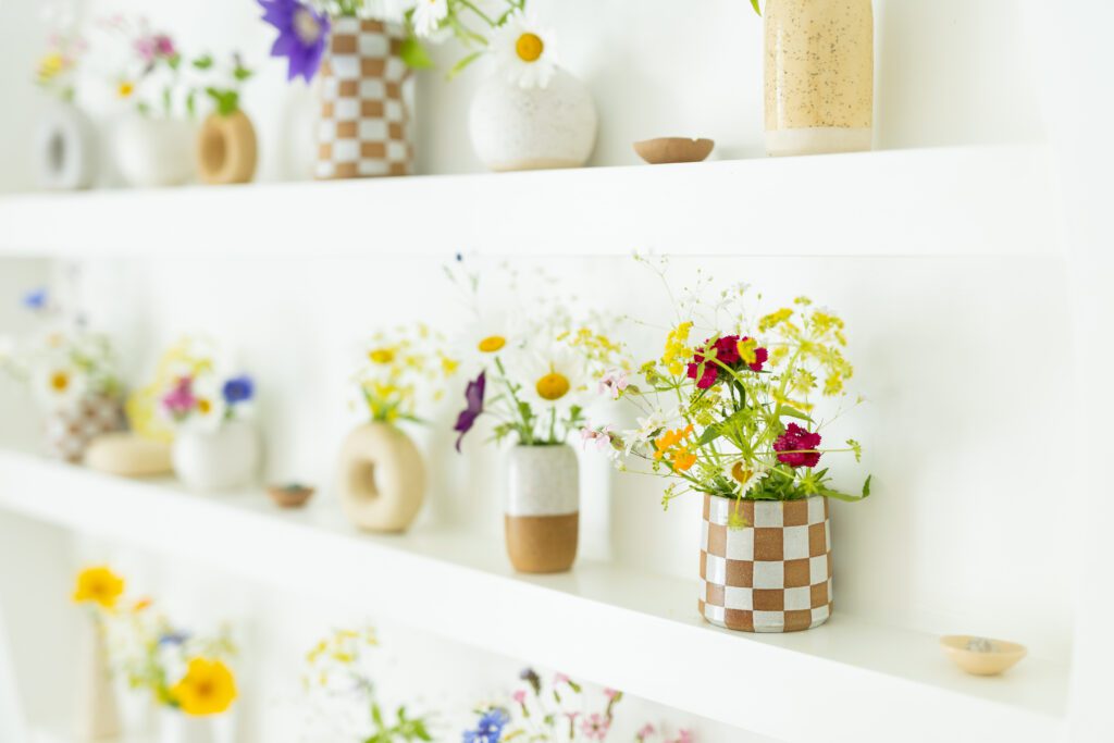 floral detail and styling elements for brand photography